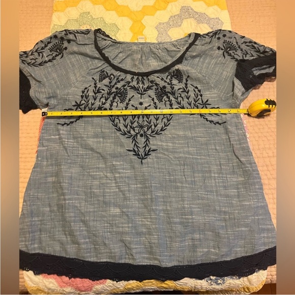 Sundance Blue Blouse with Embroidery - Picture 6 of 7